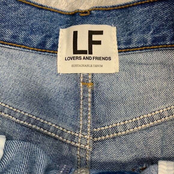 Lovers and Friends Devon High Rise 90s Cut Off Jean Shorts Sz 27 - Picture 7 of 7